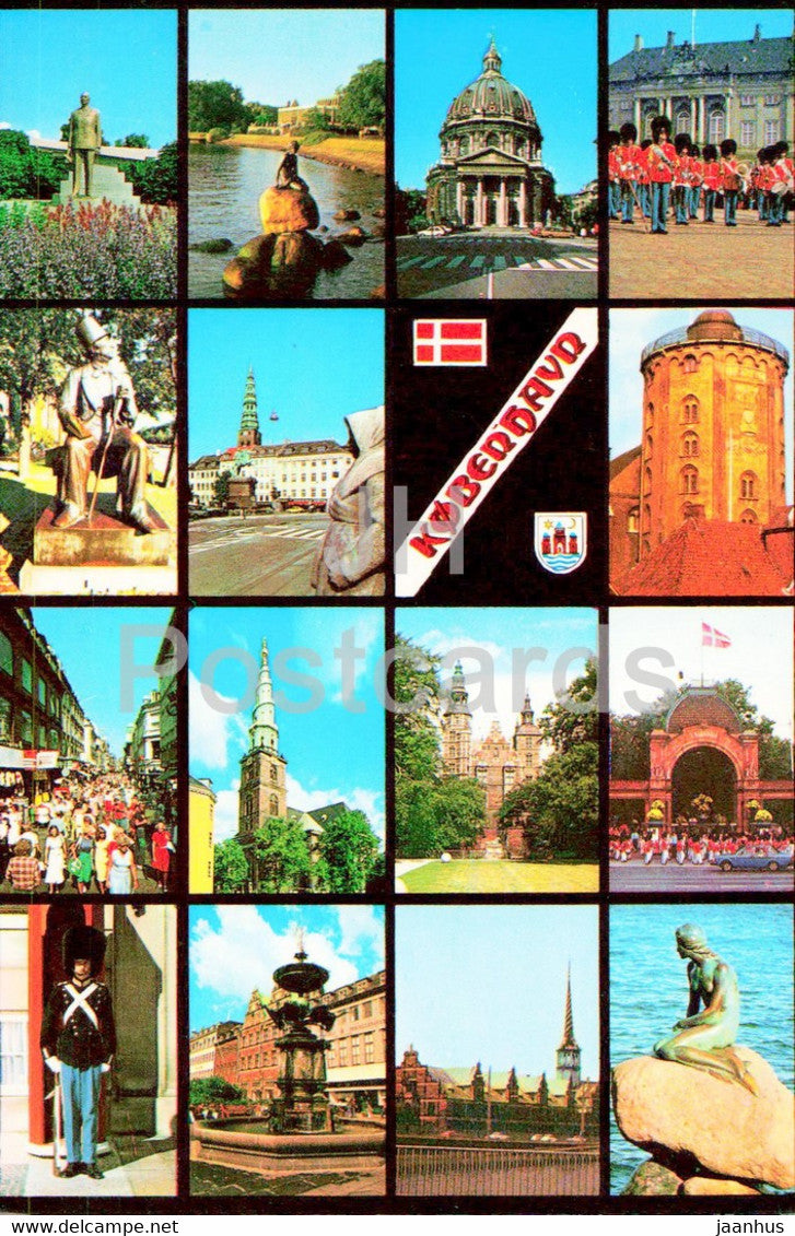 Copenhagen - multiview - Hubert Erichsen - 2000-85 - 1986 - Denmark - used - JH Postcards