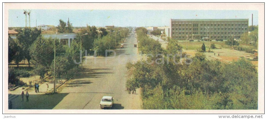 Lenin avenue - Nukus - Karakalpakstan - 1974 - Uzbekistan USSR - unused - JH Postcards