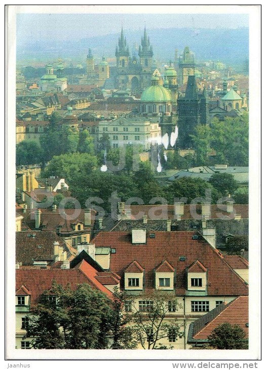 Mala Strana and Old Town - Praha - Prague - Czech - used - JH Postcards