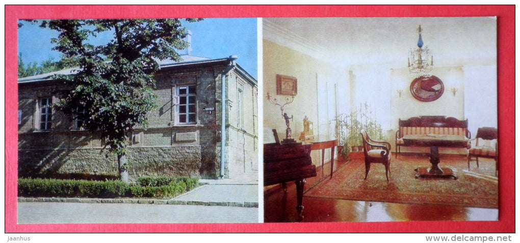 Verzilin's House Museum - Pyatigorsk - poet Lermontov Places of Caucasian Mineral Waters - 1978 - USSR Russia - unused - JH Postcards