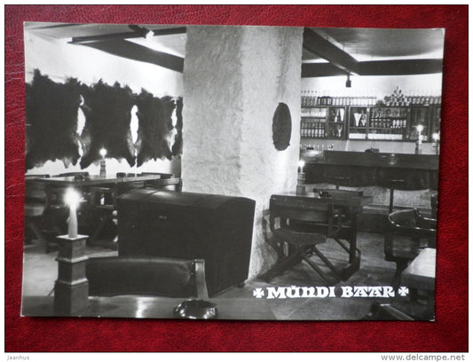 interior of Bar Mündi in Tallinn - Tallinn - Estonia USSR - unused - JH Postcards