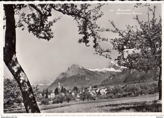 Maienfeld die bundner Riviera - 430 - Switzerland - old postcard - unused - JH Postcards