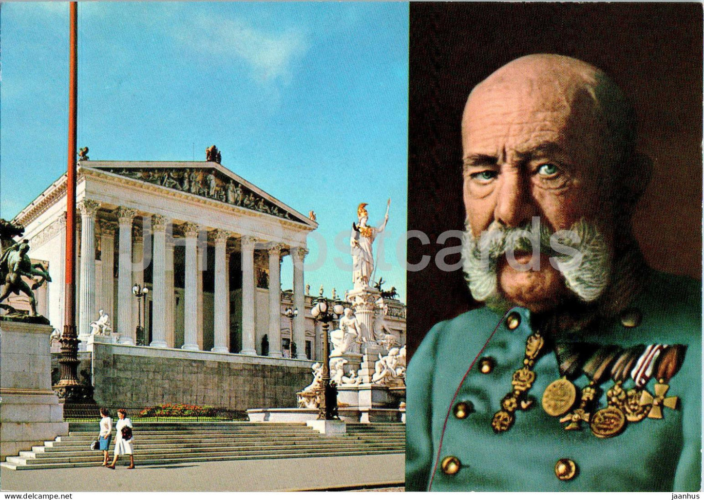 Wien - Vienna - Das Parlament - Franz Joseph I - parliament - 8/81 - 1985 - Austria - used - JH Postcards