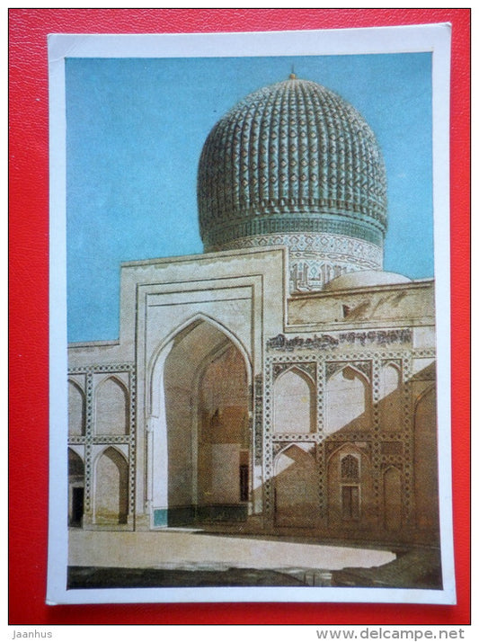 Main Entrance of the Gur-Emir Mausoleum - Samarkand - 1957 - Uzbekistan USSR - unused - JH Postcards