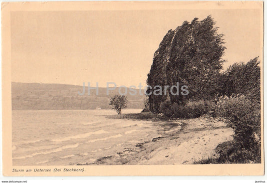Sturm am Untersee bei Steckborn - 19 - Switzerland - old postcard - unused - JH Postcards