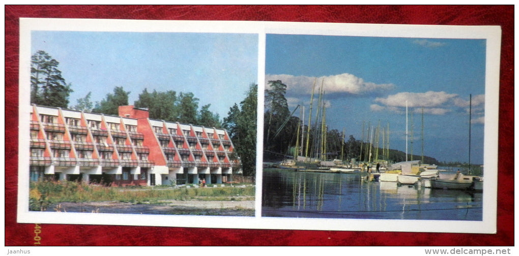 Lielupe Yacht Club - sailing boat - yachts - Jurmala - 1979 - Latvia USSR - unused - JH Postcards