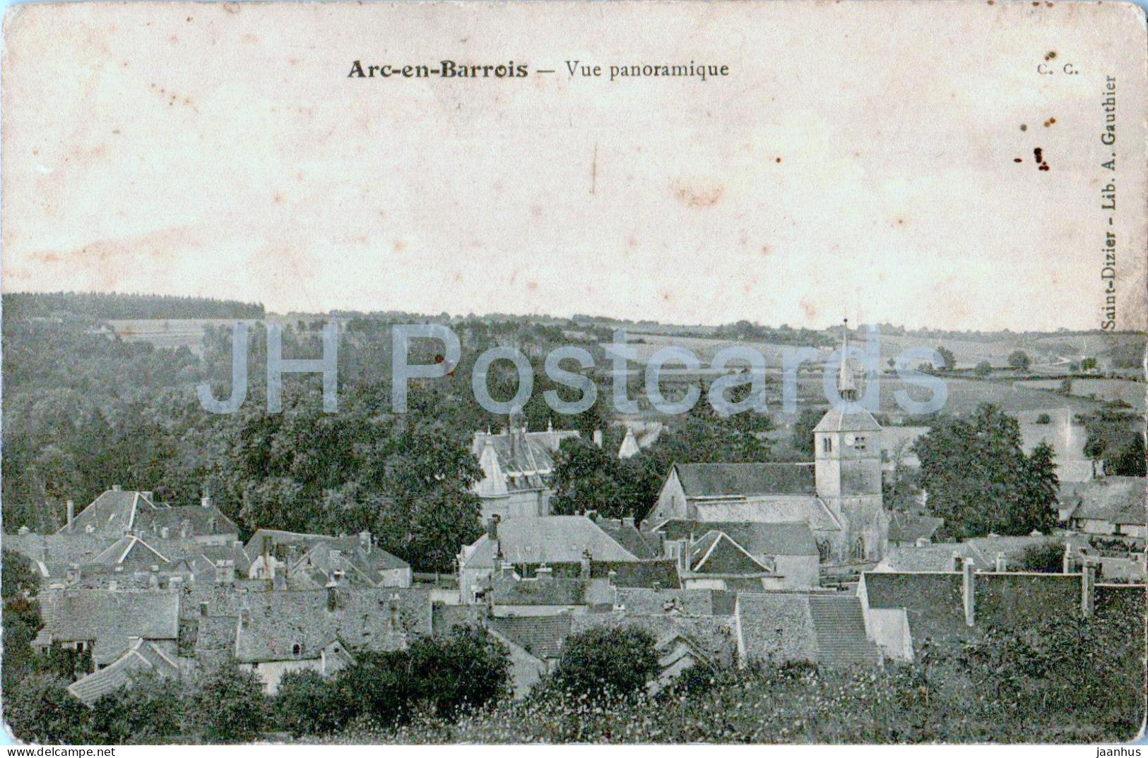 Arc en Barrois - Vue panoramique - old postcard - France - unused - JH Postcards
