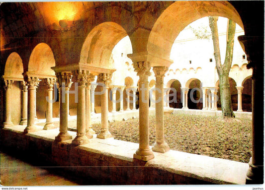 Sant Pere de Galligans - Girona - claustre romanic - cloister - 10 - Spain - unused - JH Postcards