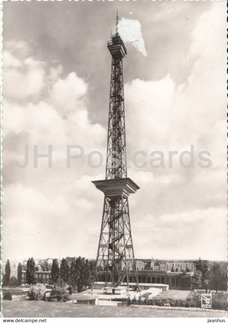Berlin - Der Funkturm 150 m - radio tower - car - Germany - used - JH Postcards