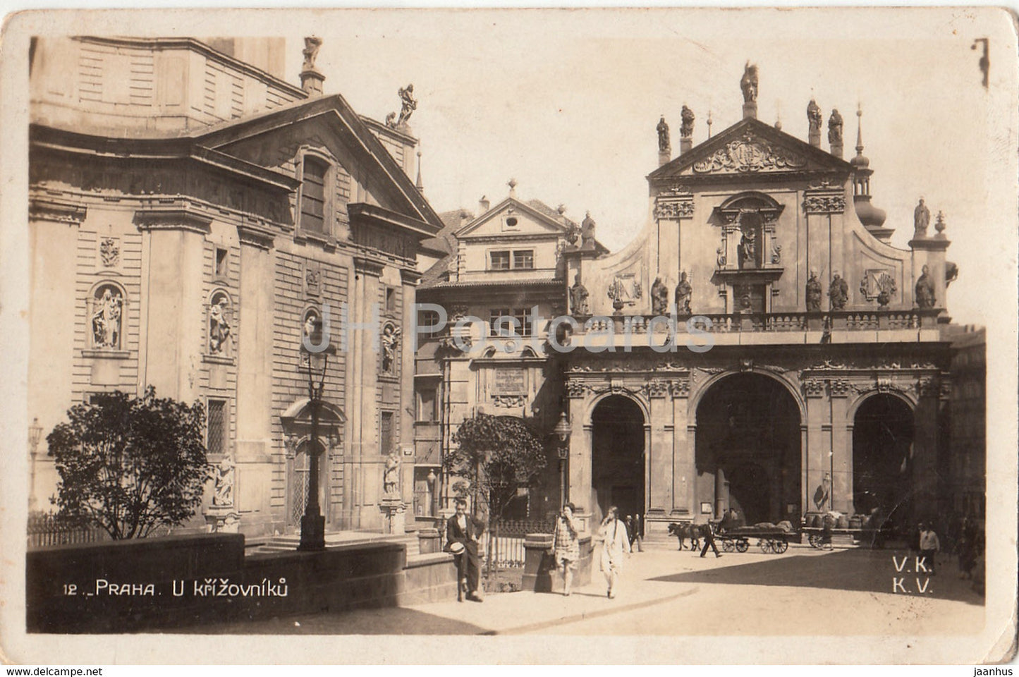 Praha - Prague - U Krizovniku - Crusaders Monastery - VKKV - 12 - old postcard - 1931 - Czech Republic - used - JH Postcards