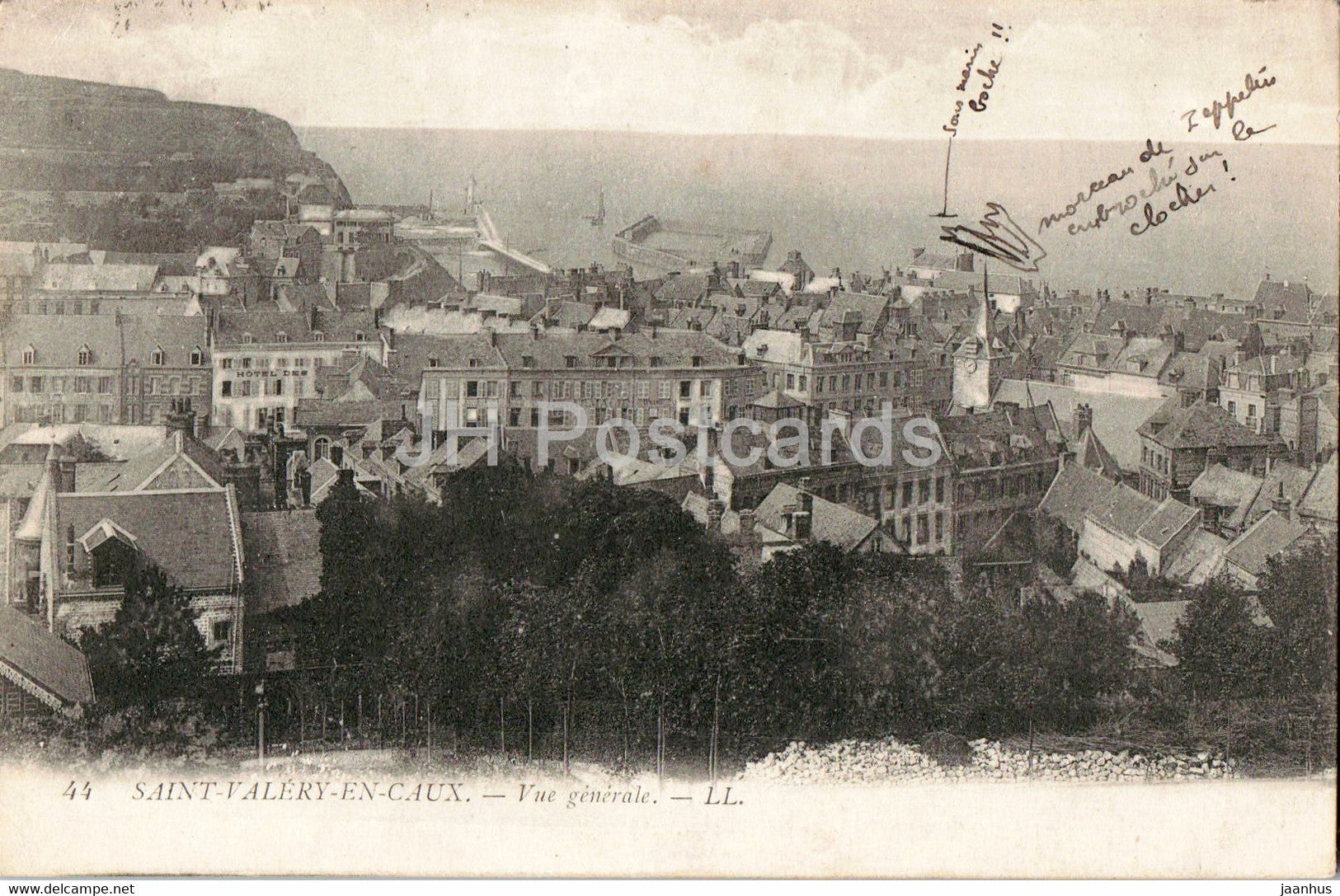 Saint Valery En Caux - Vue Generale - 44 - old postcard - 1916 - France - used - JH Postcards