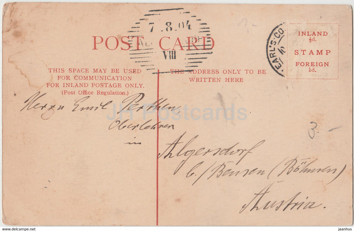 London - The Imperial Institute - The Woodbury Series - 520 - old postcard - 1904 - England - United Kingdom - used