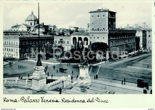 Roma - Rome - Palazzo Venezia - Residenza del Duce - Venezia Palace - old postcard - 1934 - Italy - unused - JH Postcards