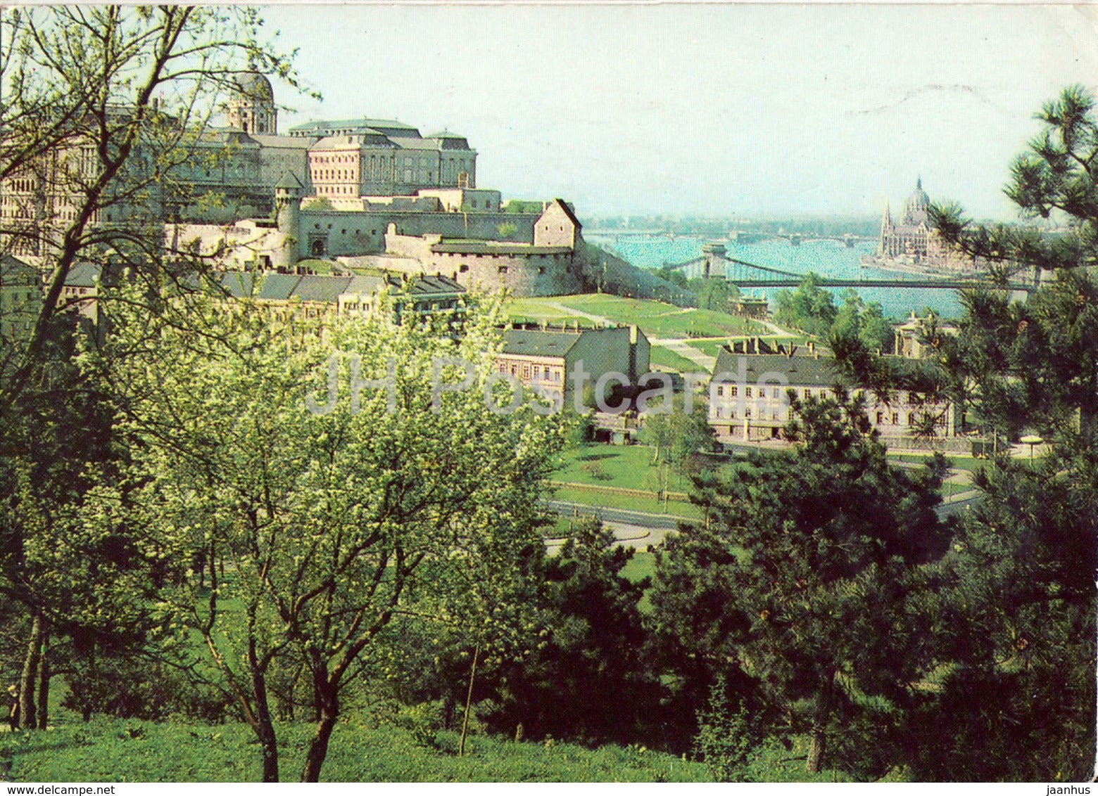 View of Budapest - Castle Hill - 1968 - Hungary - used - JH Postcards