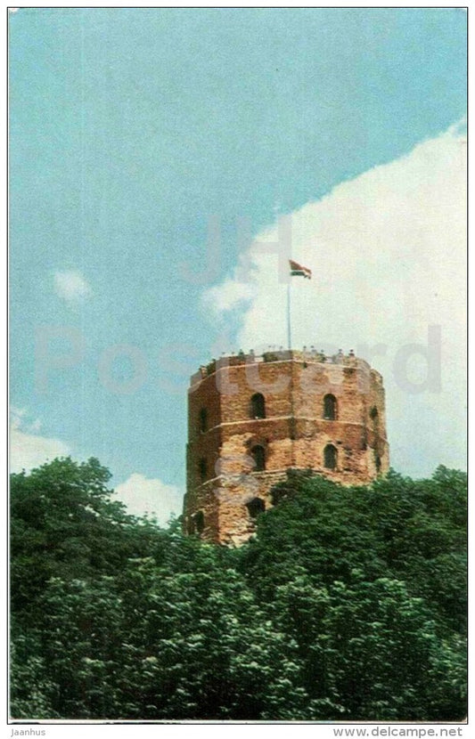 Gedimin Tower - Vilnius - 1969 - Lithuania USSR - unused - JH Postcards