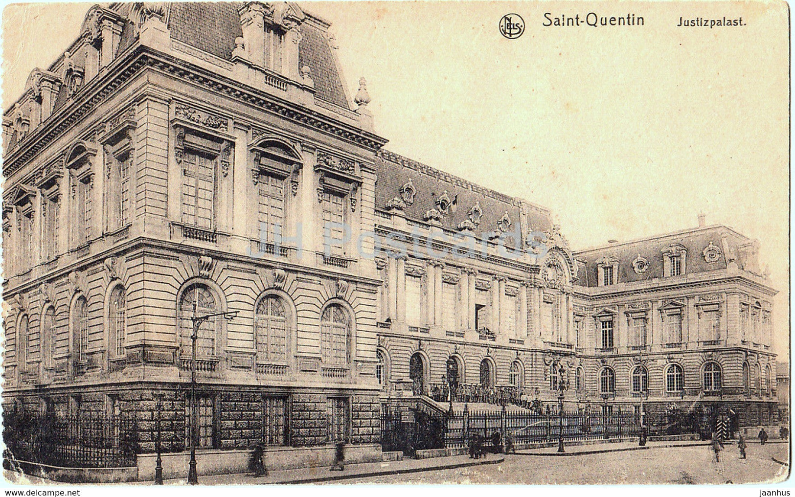 Saint Quentin - Justizpalast - Feldpost - old postcard - 1916 - France - used - JH Postcards