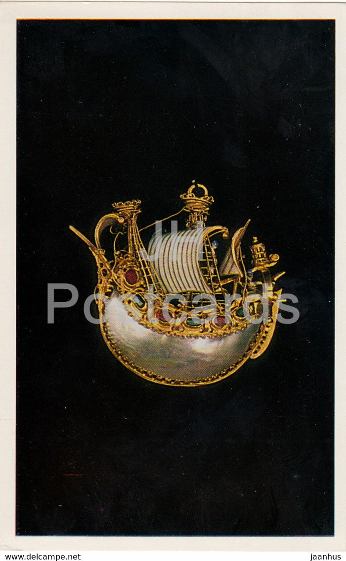 Jewels - Pendant - Italy 16th Century - The Hermitage - Leningrad - Russia - USSR - 1982 - used - JH Postcards