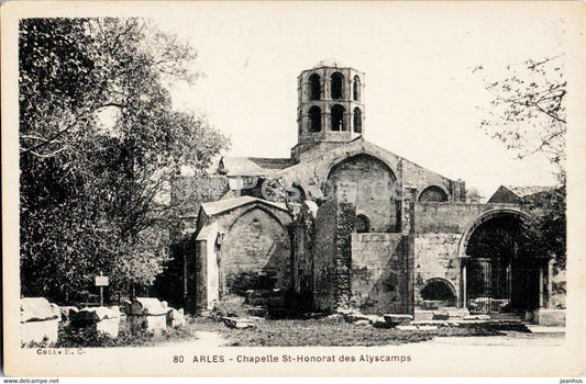 Arles - Chapelle St Honorat des Alyscamps - 80 - old postcard - France - unused - JH Postcards