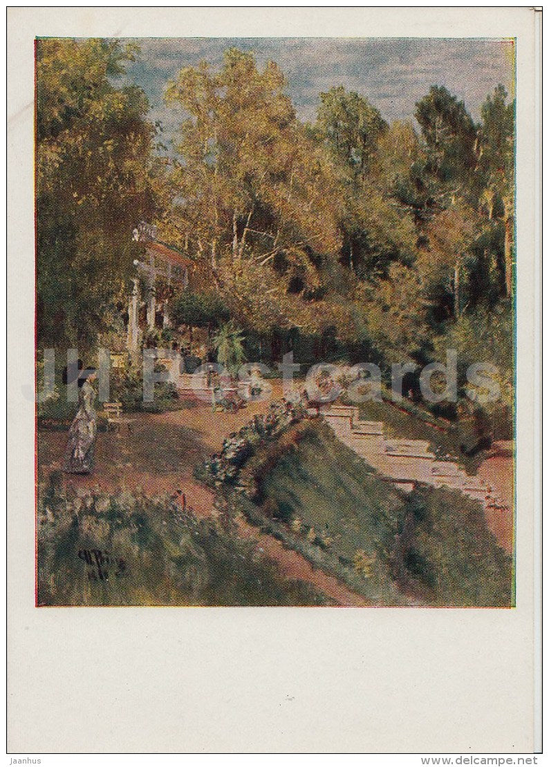 painting  by I. Repin - Abramtsevo - 1880 - Russian art - 1958 - Russia USSR - unused - JH Postcards