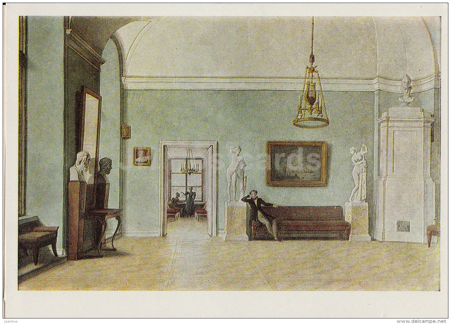 painting  by F. Tolstoy - At Room - Russian art - 1967 - Russia USSR - unused - JH Postcards