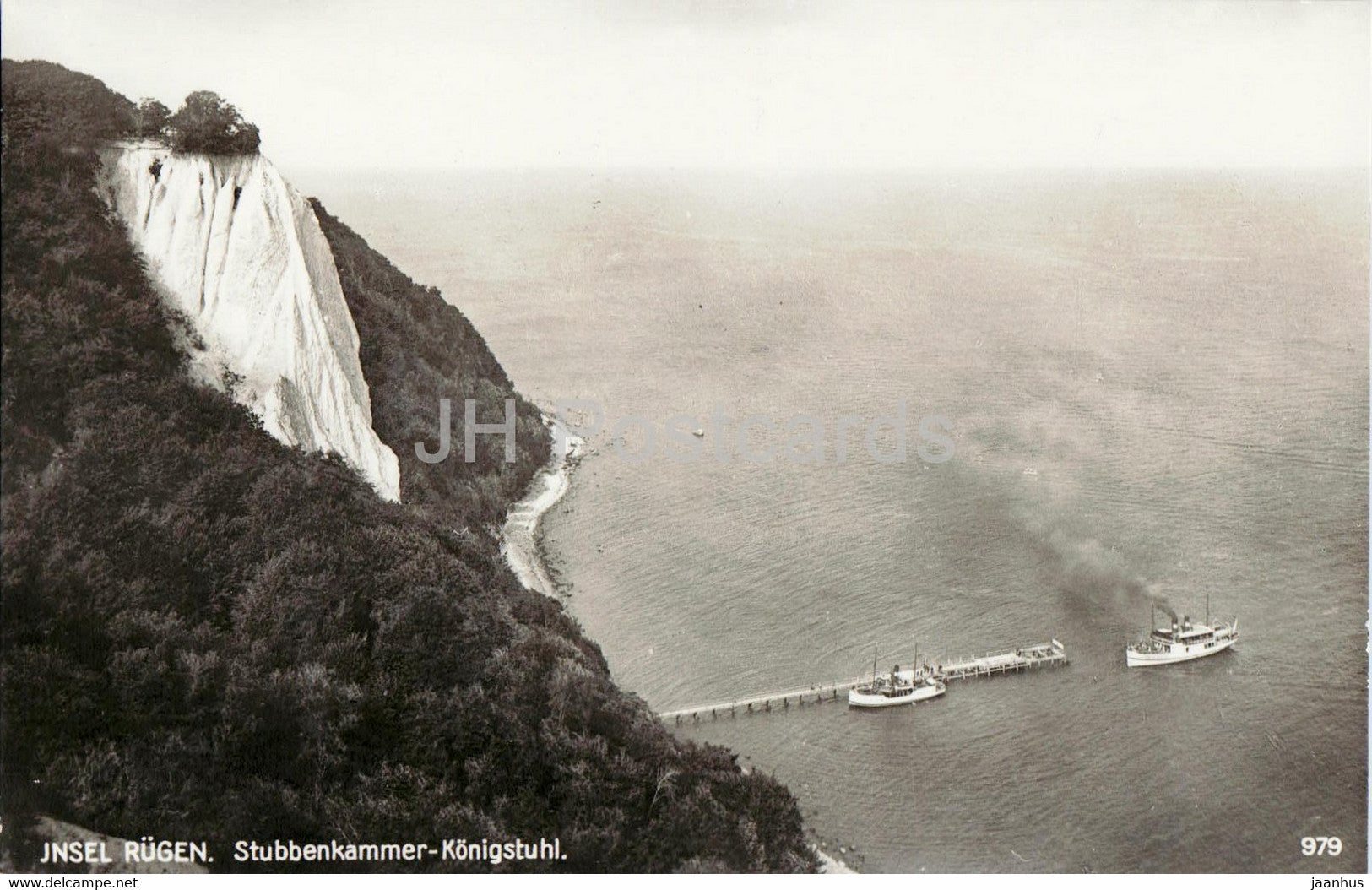 Insel Rugen - Stubbenkammer Konigstuhl - 979 - old postcard - 1935 - Germany - unused - JH Postcards