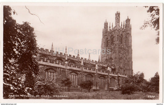 Wrexham - Parish Church - St. Giles - 2350 - 1952 - United Kingdom - Wales - used - JH Postcards