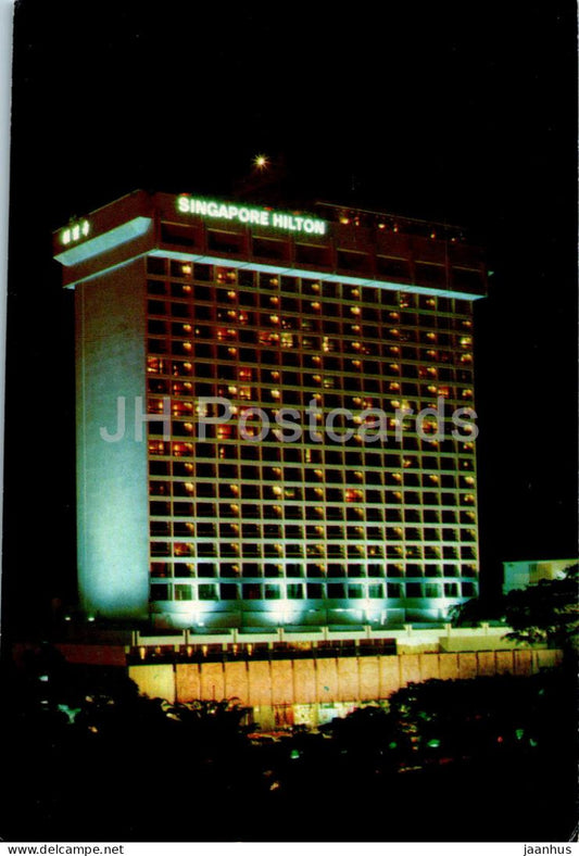 Singapore Hilton Hotel - Singapore - unused - JH Postcards