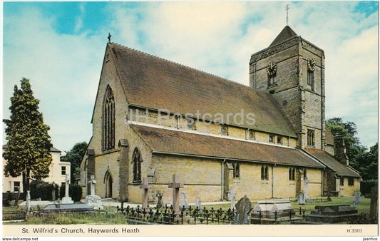 Haywards Heath - St. Wilfrid' s Church - H.3303 - 1985 - United Kingdom - England - used - JH Postcards