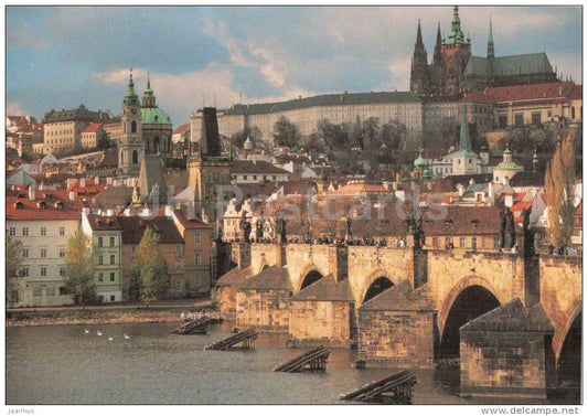 Praha - Prague - Charles Bridge - Prague Castle - Mala strana - Czech Republic - unused - JH Postcards