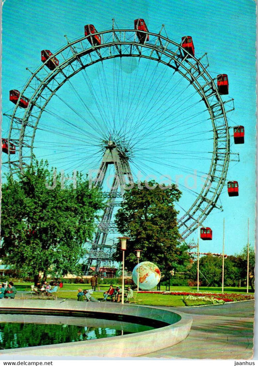 Wien - Vienna - Riesenrad - Ferris Wheel - 66 - 1965 - Austria - used - JH Postcards