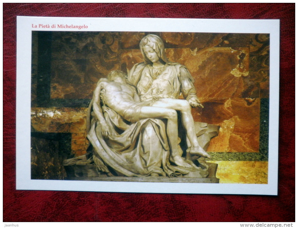 La Pieta di Michelangelo - Saint Peter's Basilica - the Pieta by Michelagelo - Vatican - unused - JH Postcards
