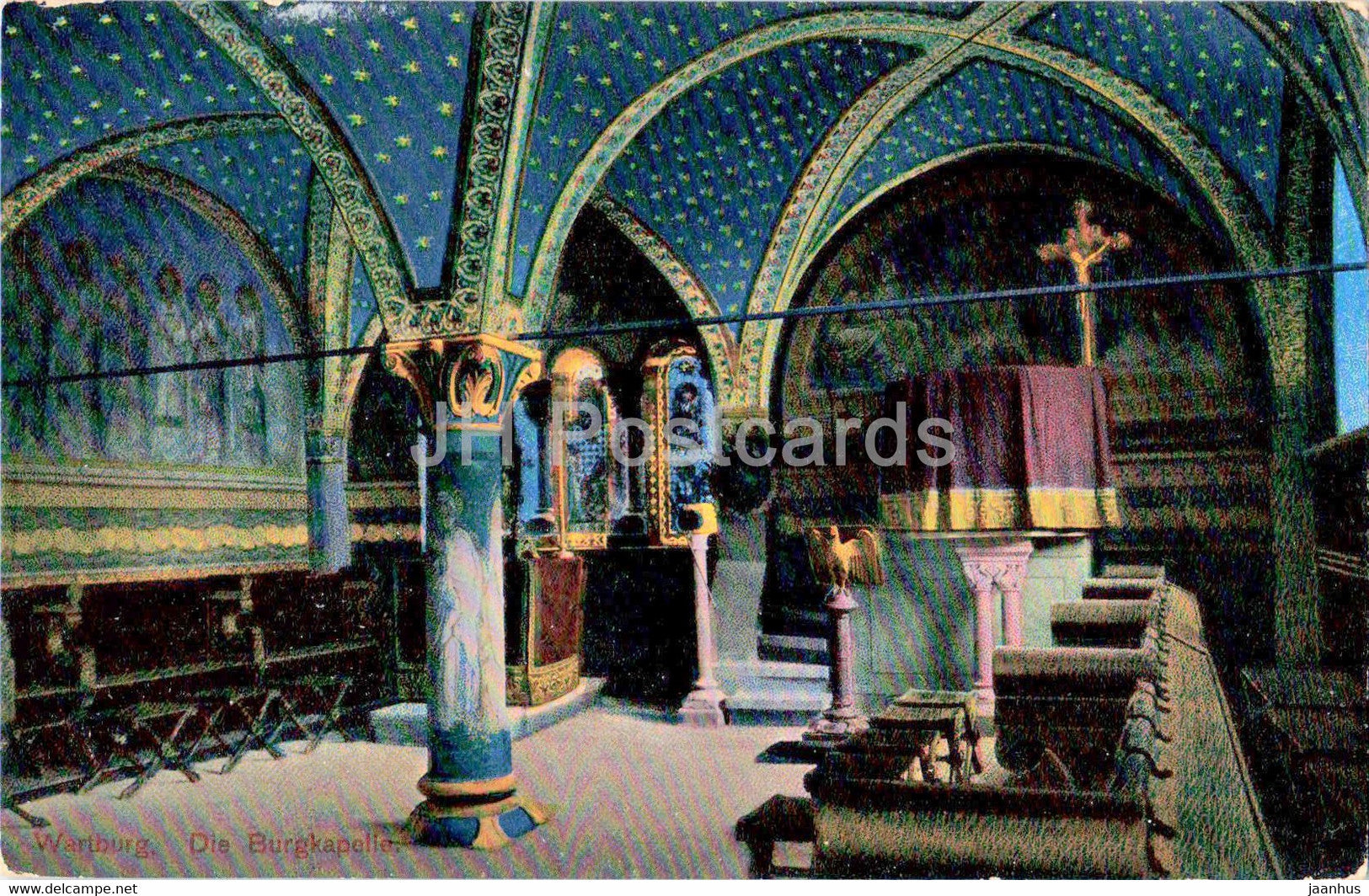 Wartburg - Die Burgkapelle - old postcard - Germany - unused - JH Postcards