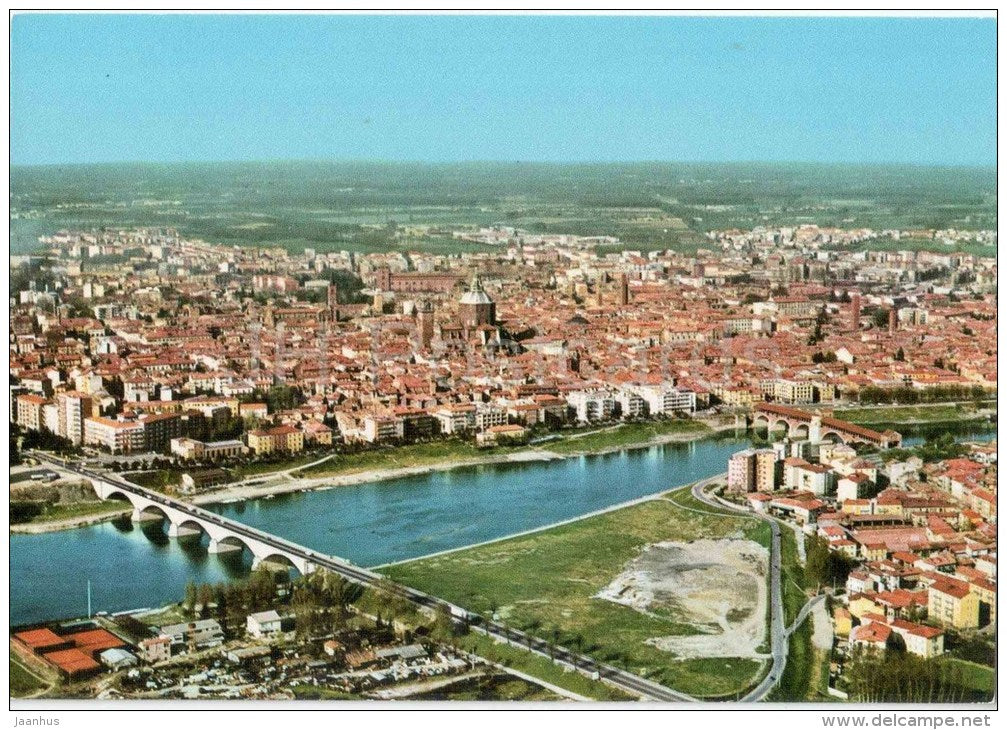 Panorama dall´aereo - General view from the airplane - Pavia - Lombardia - 33805 - Italia - Italy - unused - JH Postcards