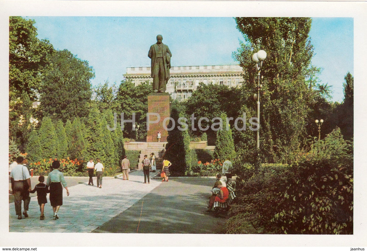 Kyiv - Kiev - monument to Ukrainian Poet Taras Shevchenko - Ukraine USSR - unused - JH Postcards