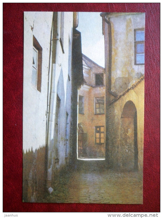 the Linnuse street on Toompea ( Dome Hill ) - Old Town - Tallinn - 1972 - Estonia USSR - unused - JH Postcards