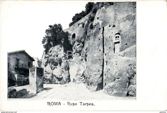 Roma - Rome - Rupe Tarpea - ancient world - old postcard - Italy - unused - JH Postcards