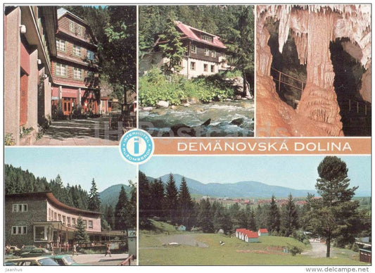 Demanovska valley - mountain hotel Jaskyna Slobody - Nizke Tatry - Low Tatras - Czechoslovakia - Slovakia - unused - JH Postcards