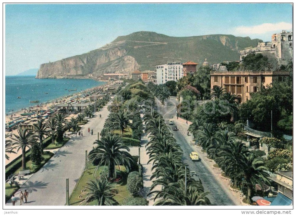 passeggiata e Viale delle Palme - Finale Ligure - Savona - Liguria - Italia - Italy - sent from Italy to Germany - JH Postcards