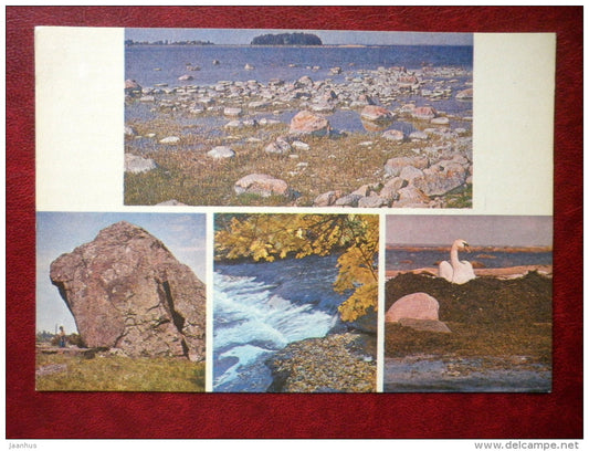 Views of Lahemaa National Park - swan - Harju district - 1981 - Estonia USSR - unused - JH Postcards