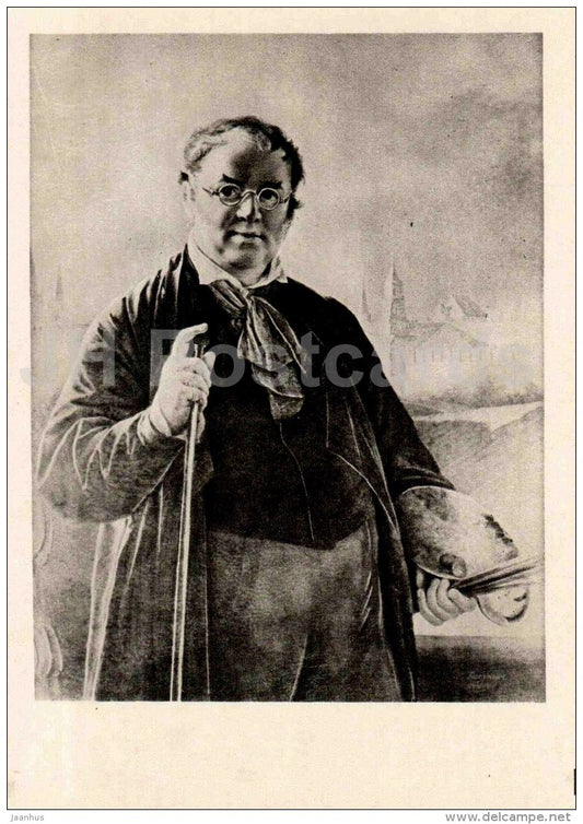 Portrait of V. Tropinin - Portraits of Russian Artist - Russian art - 1960 - Russia USSR - unused - JH Postcards