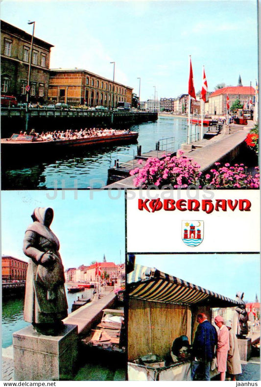 Copenhagen - Kobenhavn - Gl Strand - multiview - 2000-116 - Denmark - used - JH Postcards