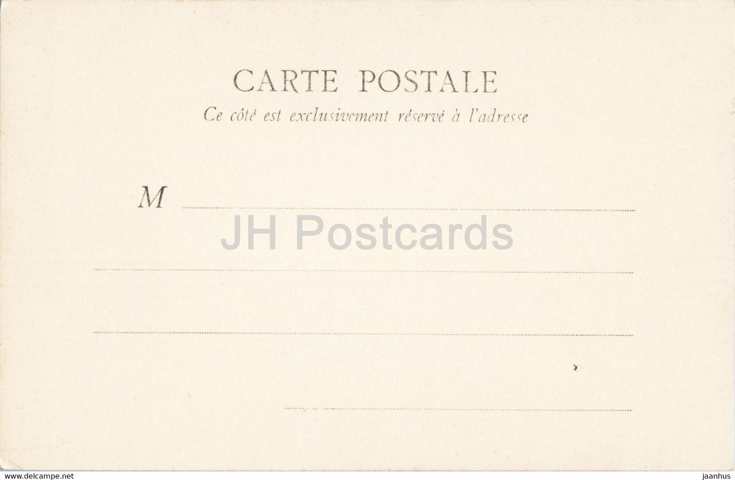 Fontainebleau - Chambre a coucher de Marie Antoinette - old postcard - France - unused