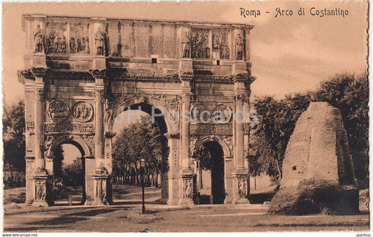 Roma - Rome - Arco di Costantino - old postcard - Italy - unused - JH Postcards