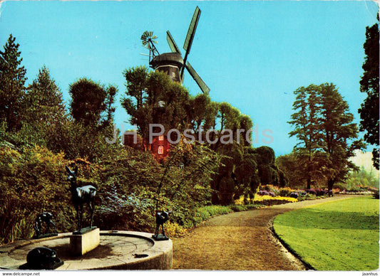 Bremen - Muhle am Wall mit Rehbrunnen - windmill - Germany - used - JH Postcards