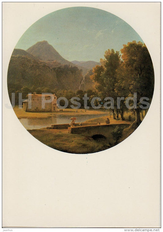 painting by Pierre-Athanase Chauvin - Italian view - French art - 1983 - Russia USSR - unused - JH Postcards