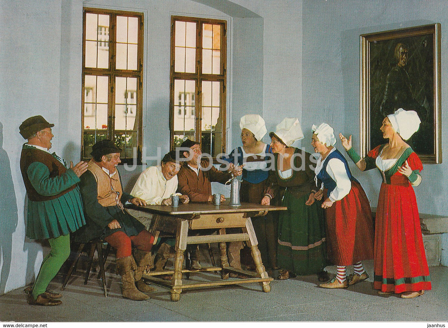 Rothenburg ob der Tauber - Hans Sachs Spiele - folk costumes - Germany - unused - JH Postcards