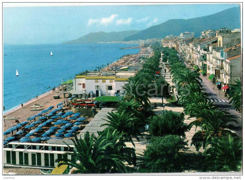 Riviera delle Palme , Passeggiata a mare - beach - Loano - Savona - Liguria - 5133 - Italia - Italy - used - JH Postcards