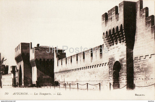 Avignon - Les Remparts - 30 - old postcard - France - unused - JH Postcards