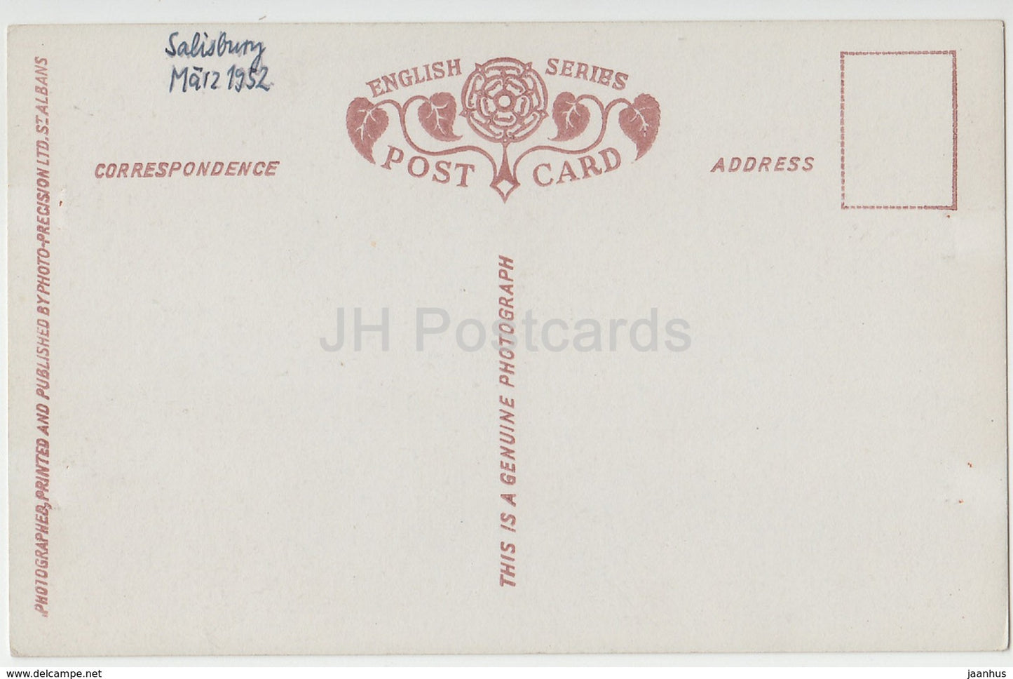 Salisbury - The Poultry Cross - 1409 - 1952 - United Kingdom - England - used