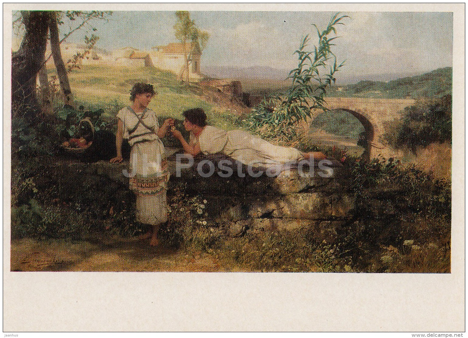 painting  by G. Semiradsky - Talisman - women - Russian art - 1976 - Russia USSR - unused - JH Postcards